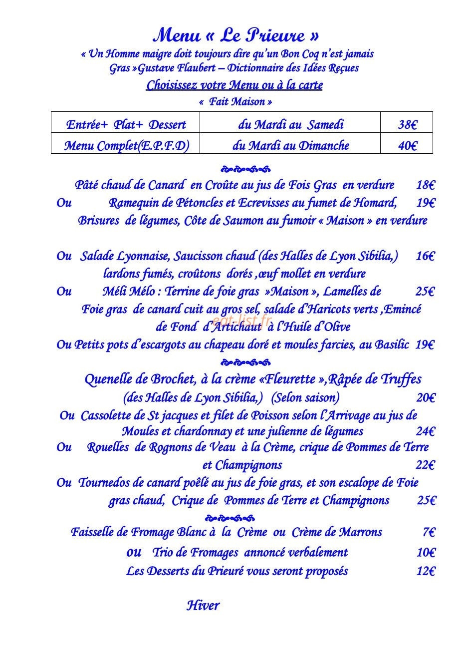Le Prieuré — carte page 2