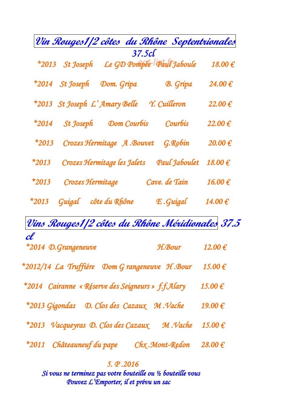 Le Prieuré — carte page 18