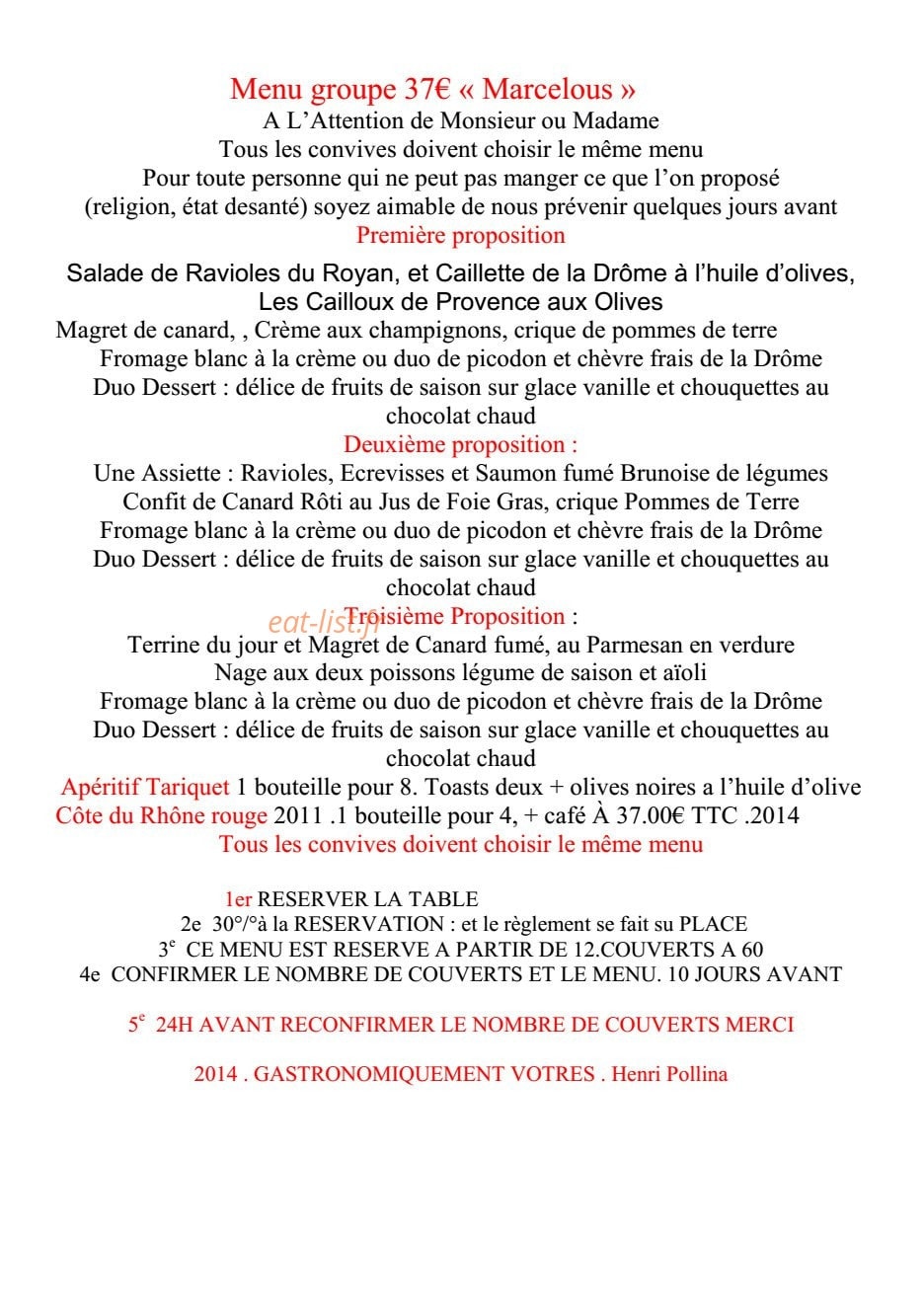 Le Prieuré — carte page 8