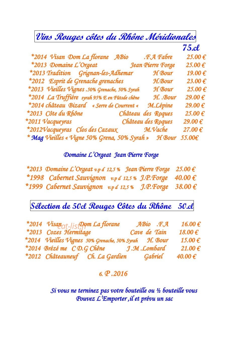 Le Prieuré — carte page 20