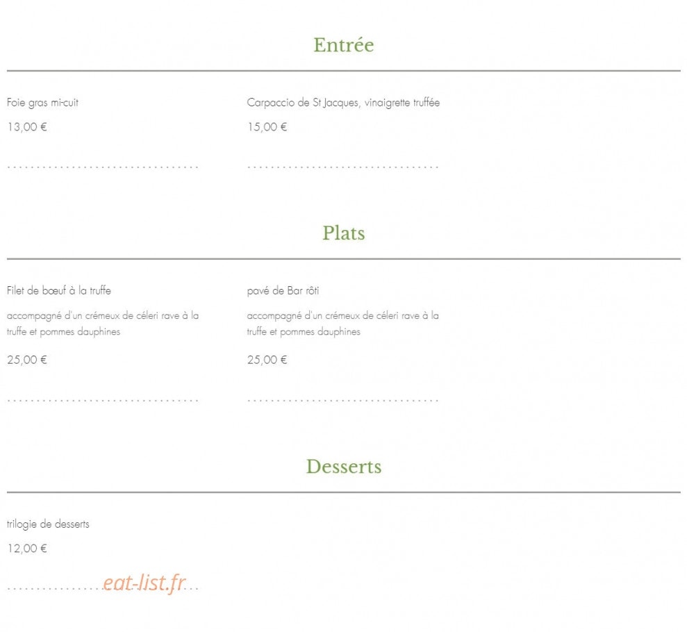 L'Oliveraie — carte page 1