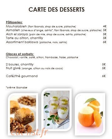 Restaurant Chez Georges — carte page 6