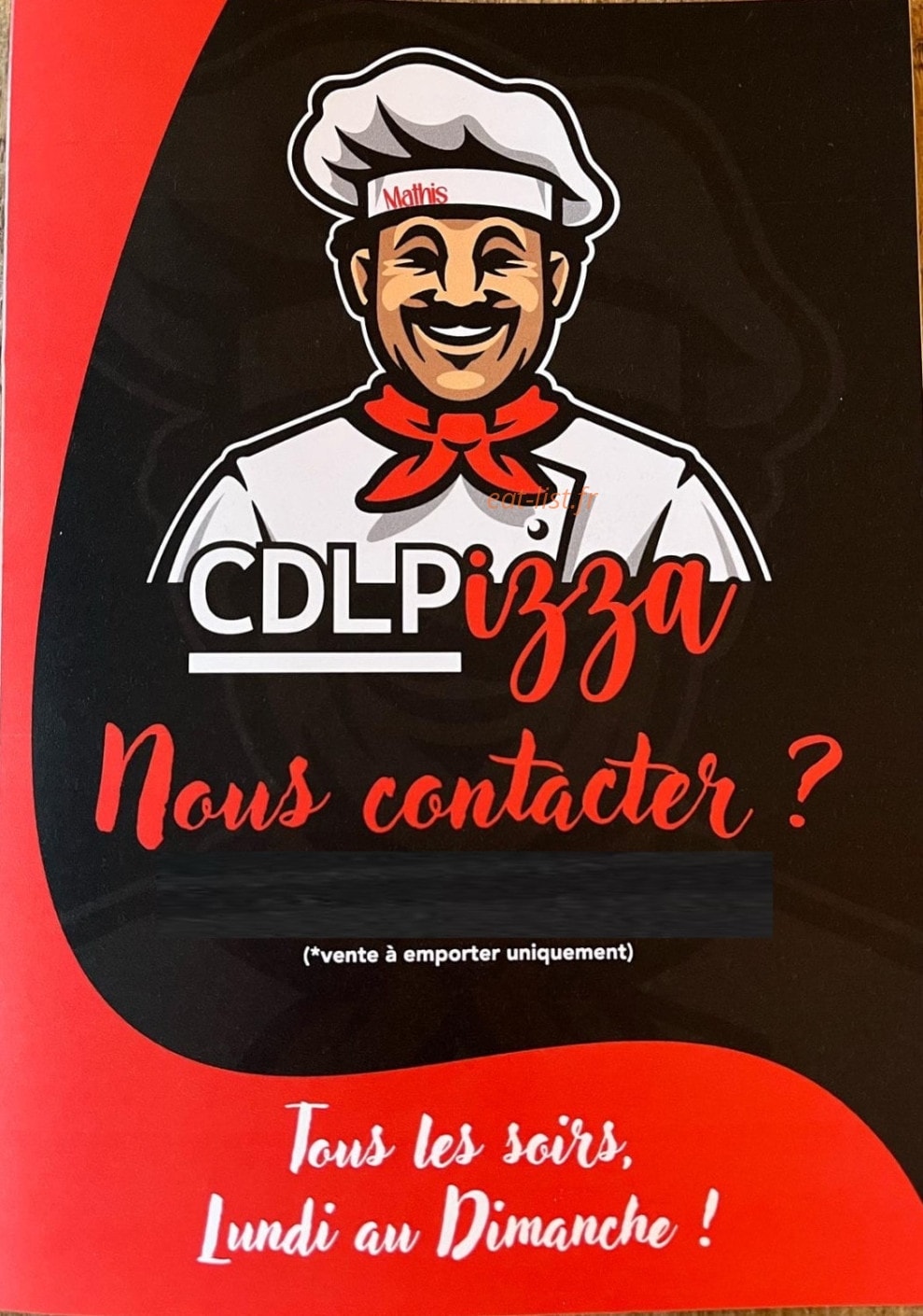 CDLPizza — carte page 1