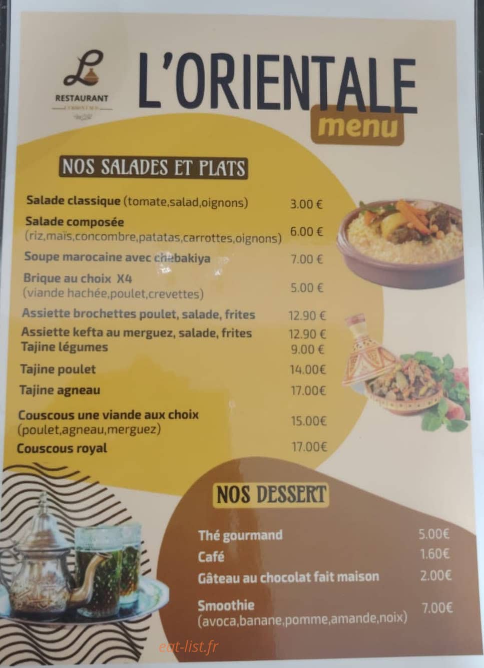 L'oriental — carte page 1