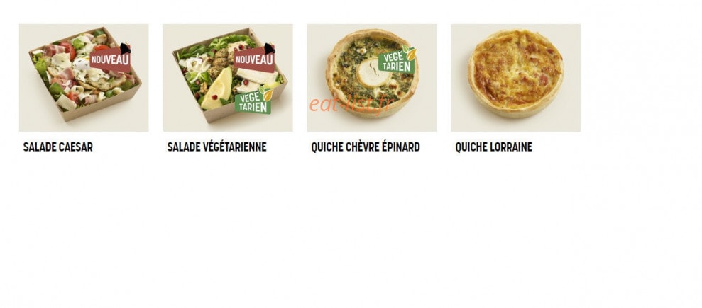 Brioche Dorée — carte page 2