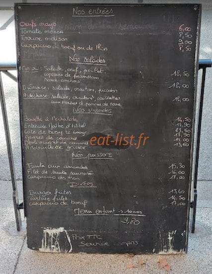 Café Laurette — carte page 1