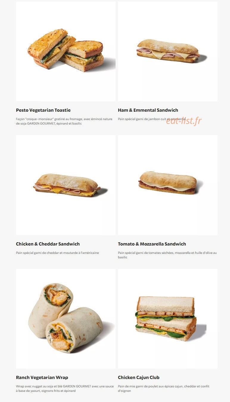 Starbucks Coffee — carte page 19