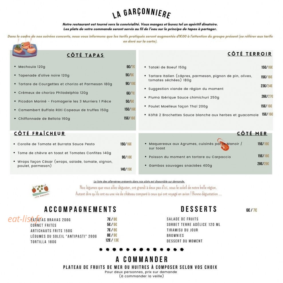La Garçonnière — carte page 2