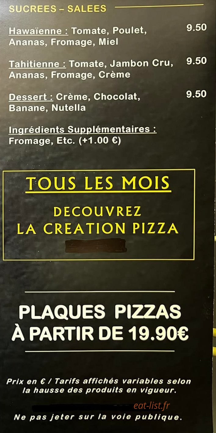 Pizz’ à Marine — carte page 3