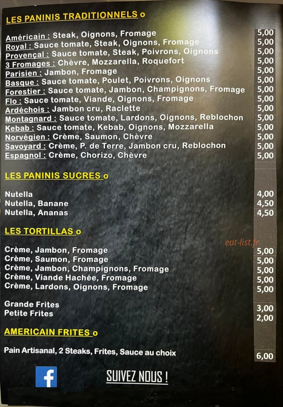 Pizz’ à Marine — carte page 4