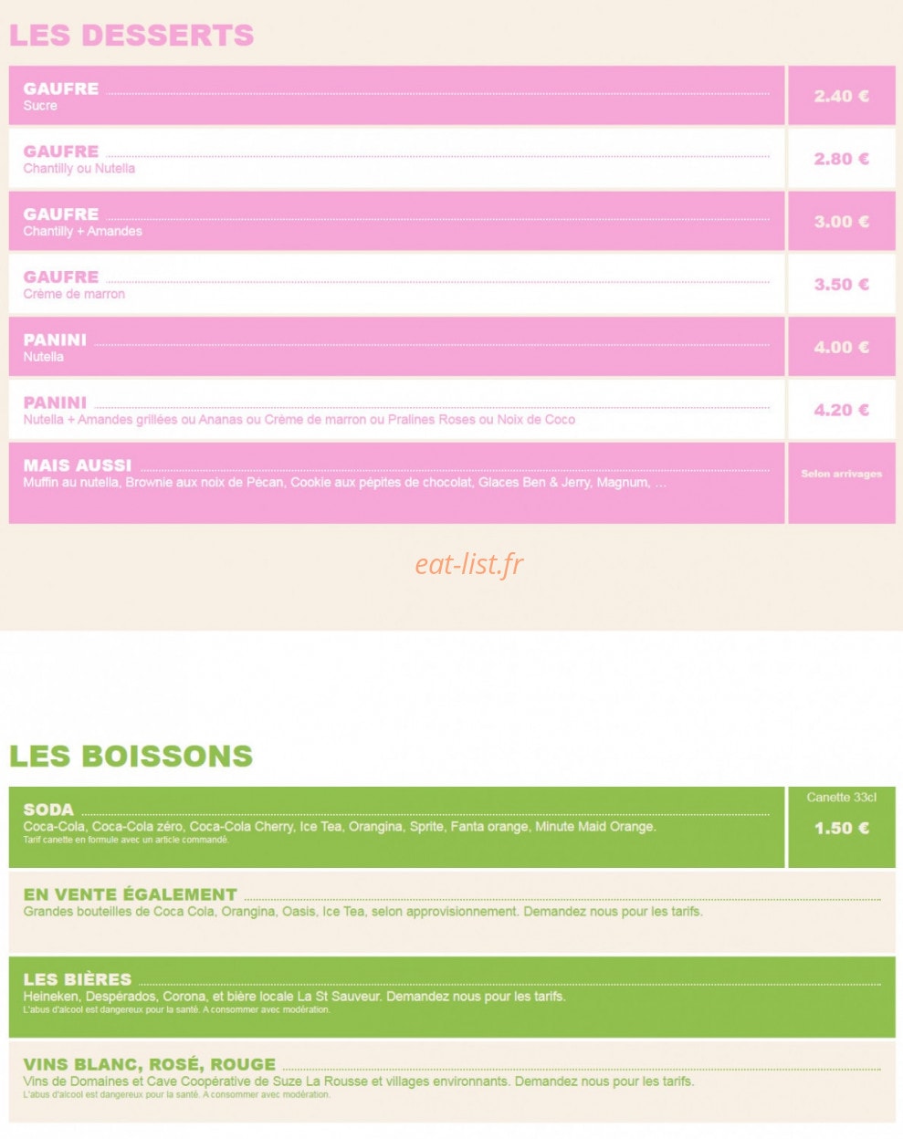 La petite faim — carte page 9
