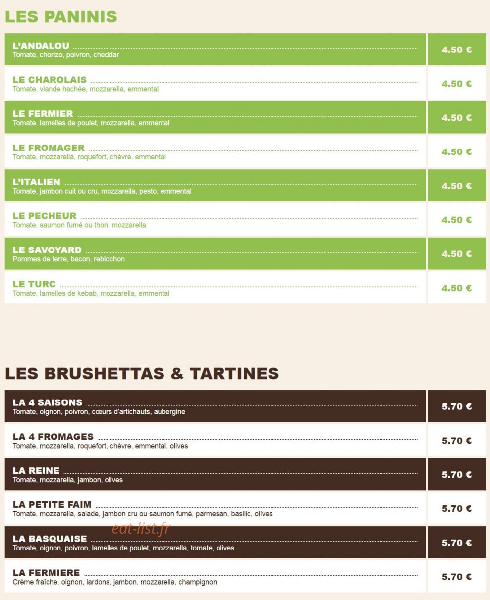 La petite faim — carte page 6