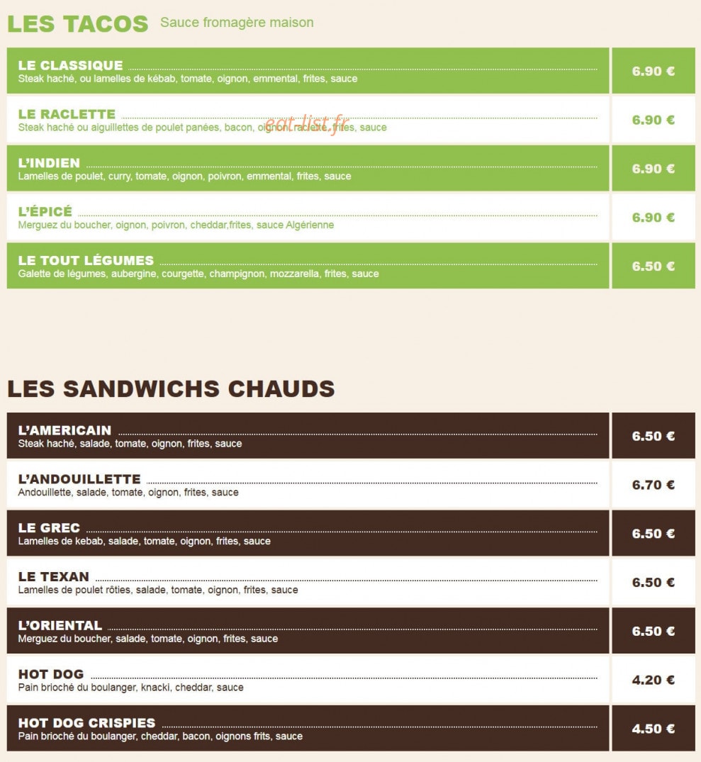 La petite faim — carte page 5