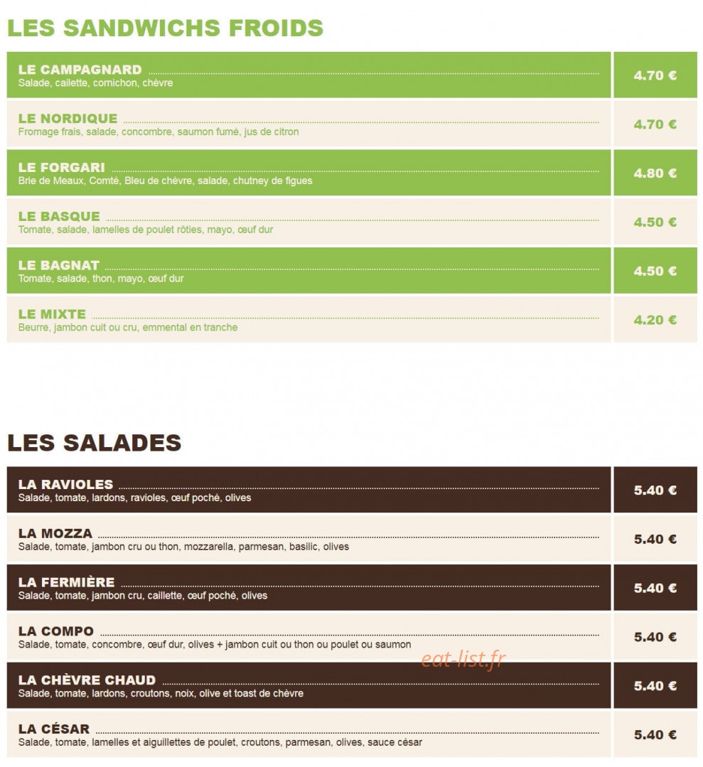 La petite faim — carte page 8