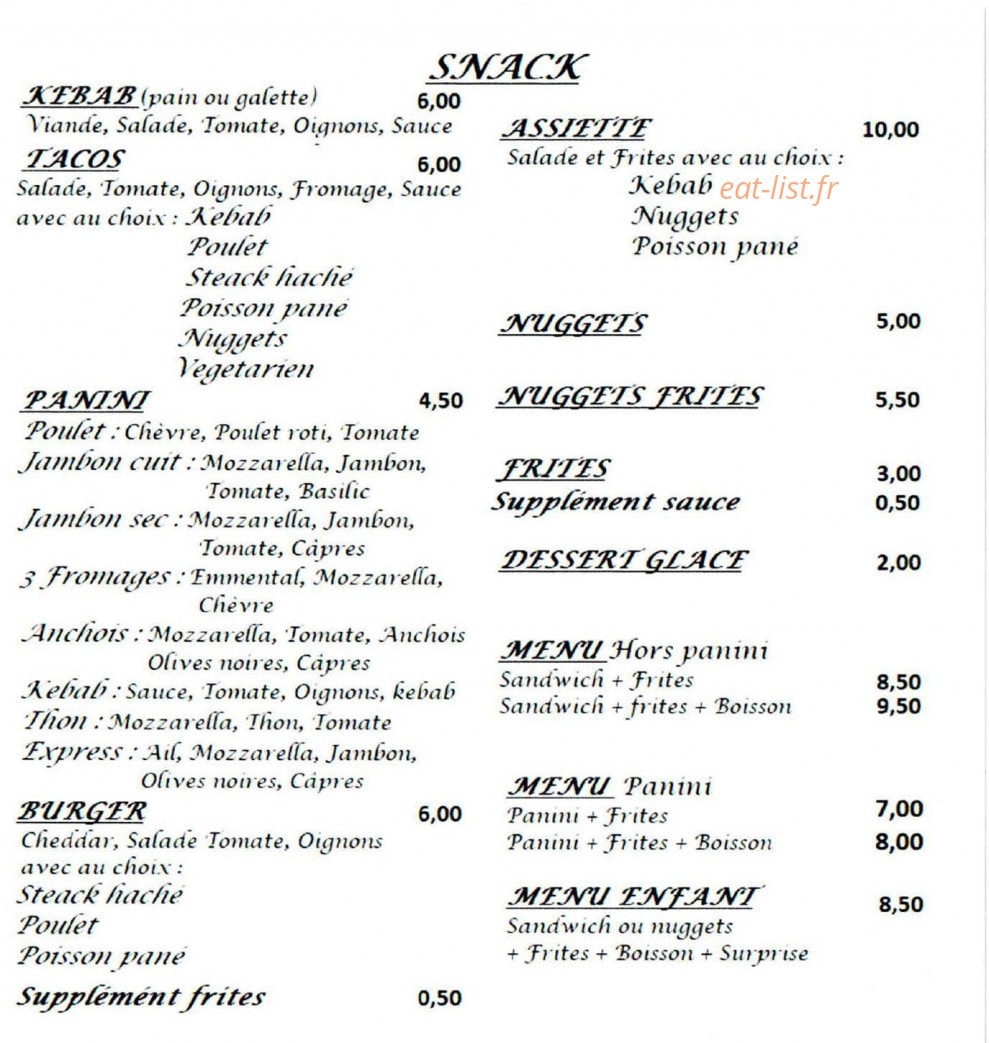 Ch'tila pizza — carte page 5