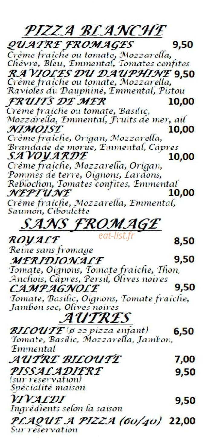 Ch'tila pizza — carte page 3