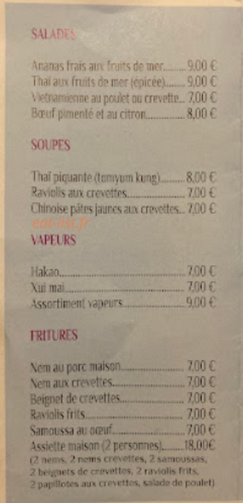 Le Chiang maï — carte page 1