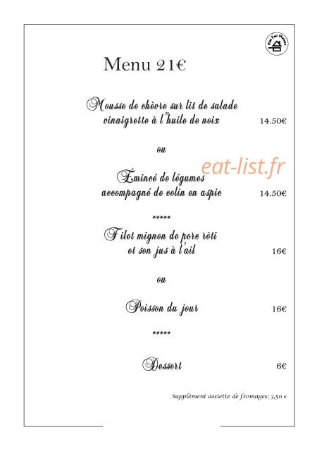 Le Vieux Four — carte page 4