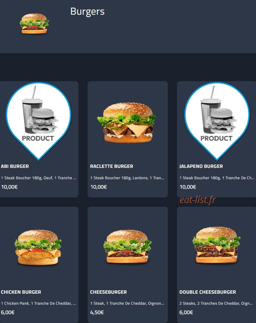 Abi Kebab Naan Tacos — carte page 6