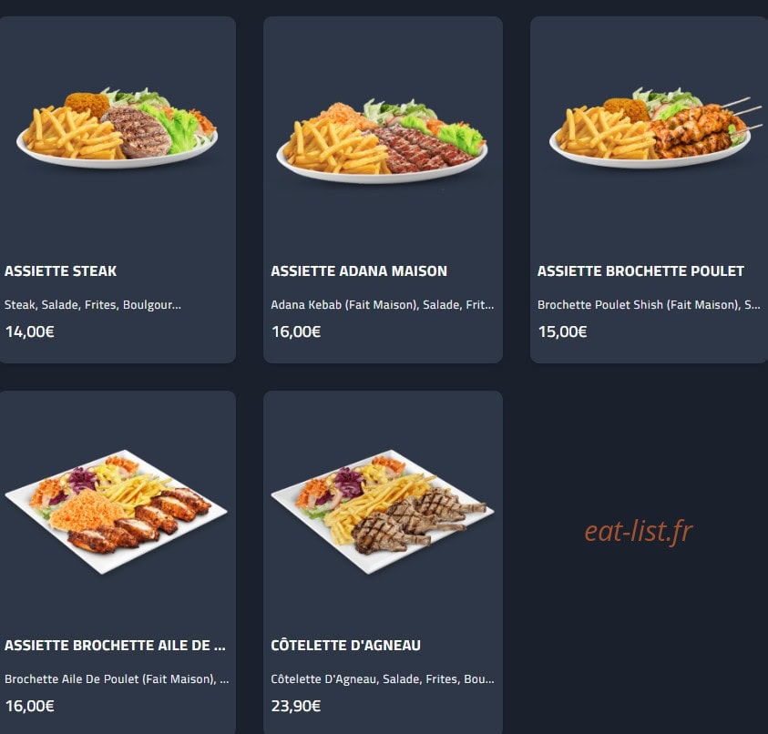 Abi Kebab Naan Tacos — carte page 2