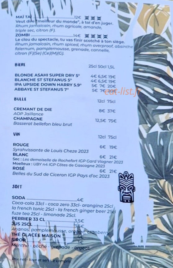Fafa Tiki — carte page 3