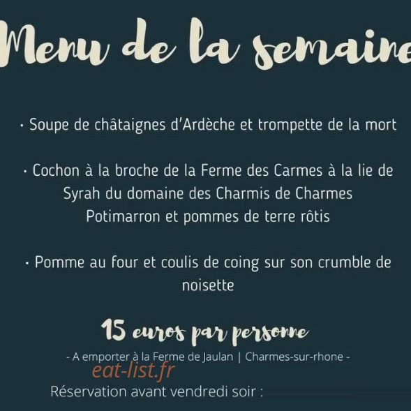 Restaurant L'art des liens — carte page 3