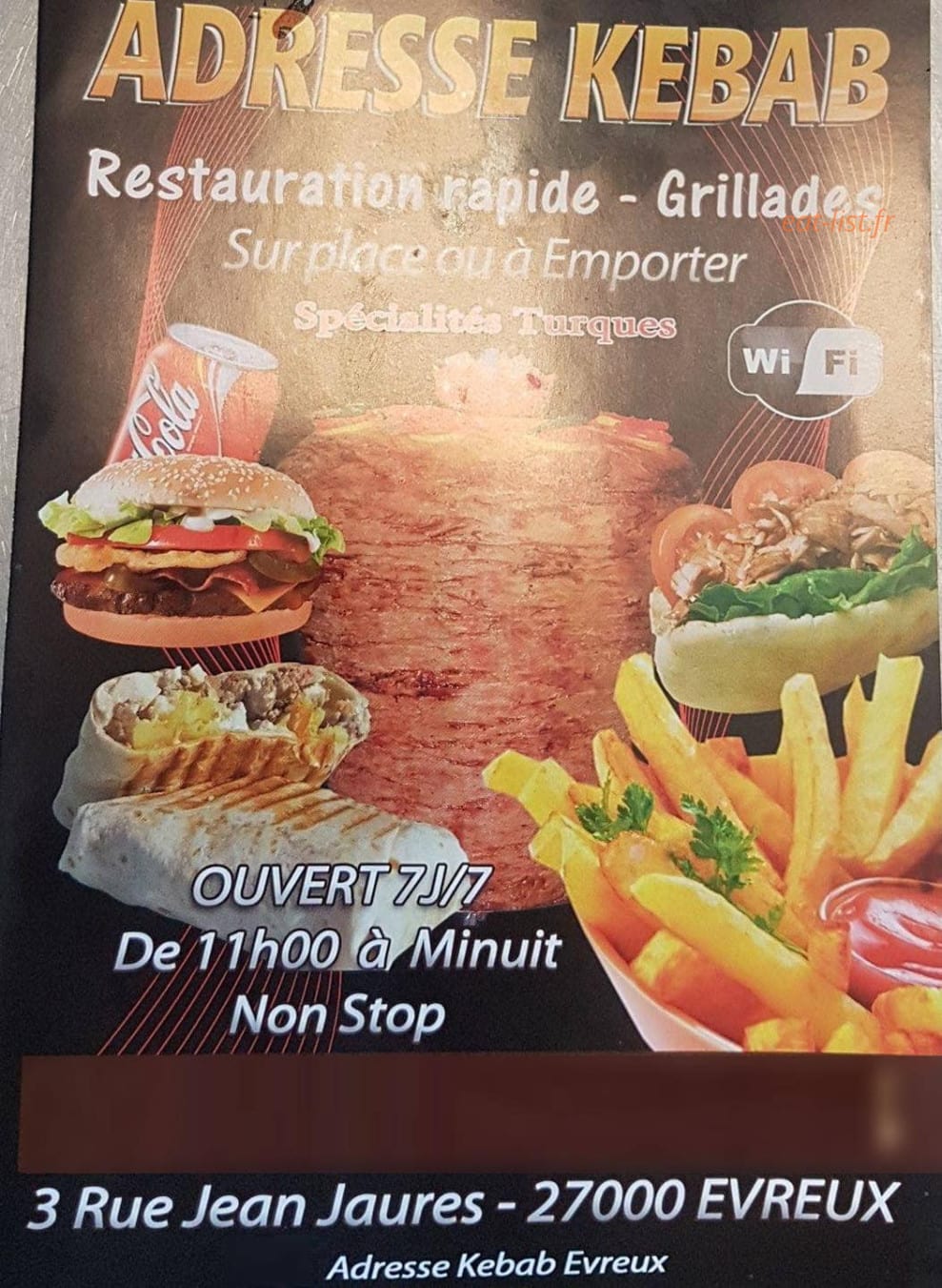 Adresse Kebab — carte page 1