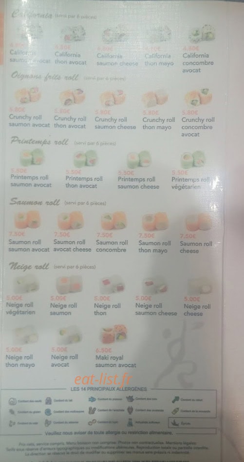 Bar Restaurant asiatique — carte page 3