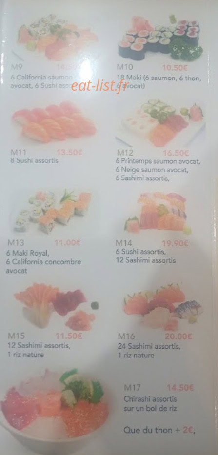 Bar Restaurant asiatique — carte page 5