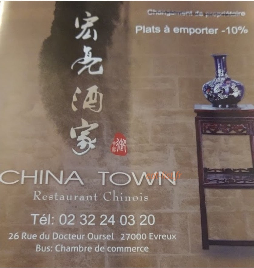 China Town — carte page 1