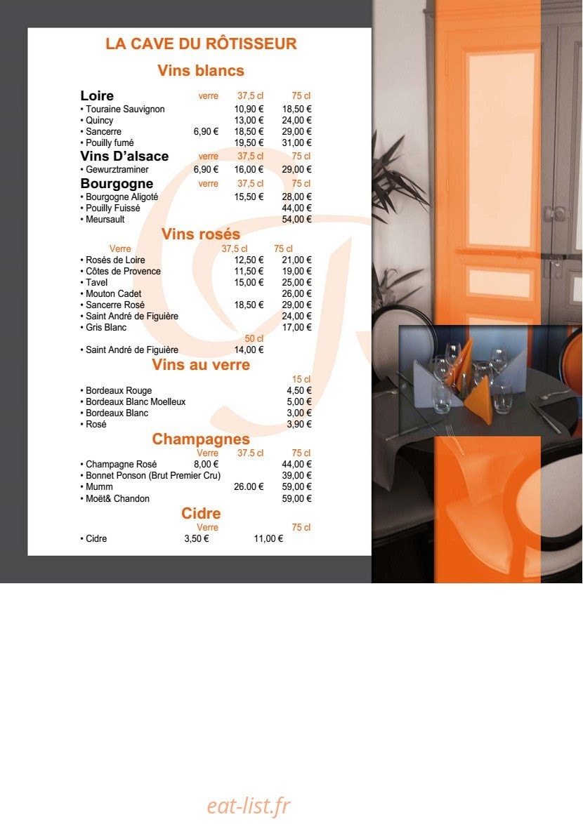 Côté Rôtisserie — carte page 2
