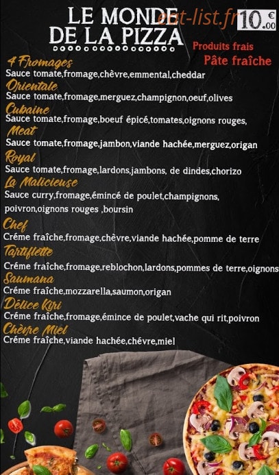 Délices du monde — carte page 3