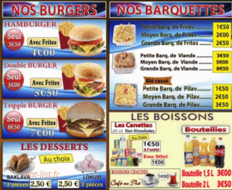 Efes Kebap — carte page 3