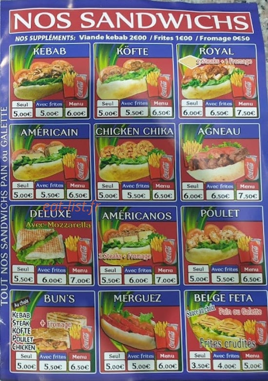 Fast-food Istanbul — carte page 3