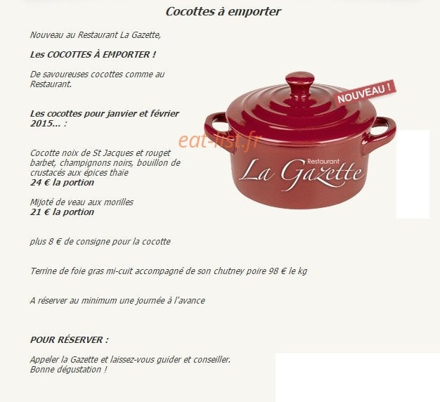 La Gazette — carte page 3