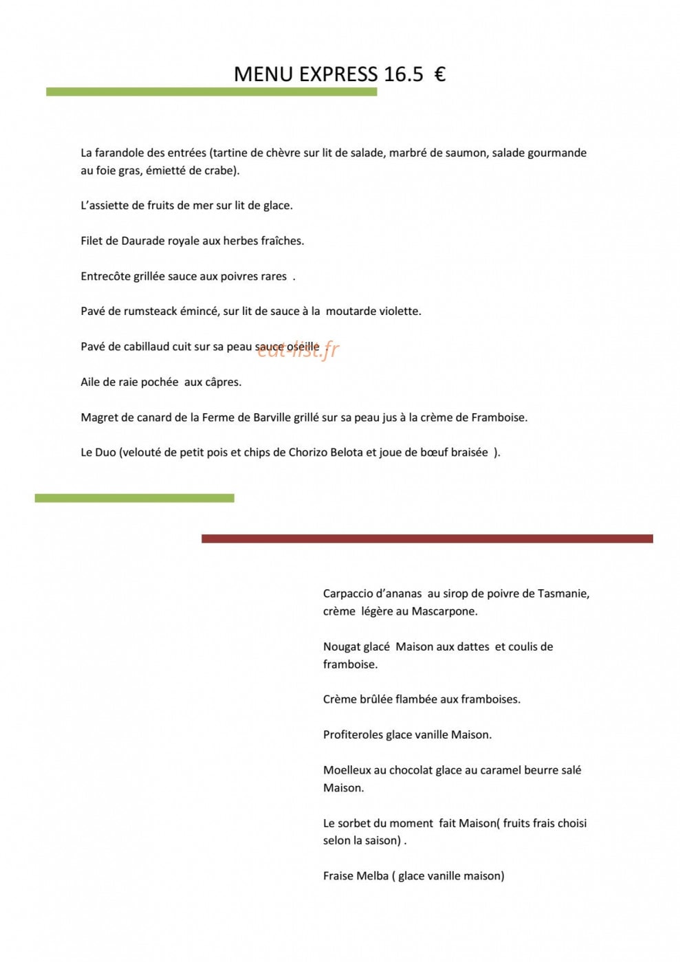 La Vieille Gabelle — carte page 4