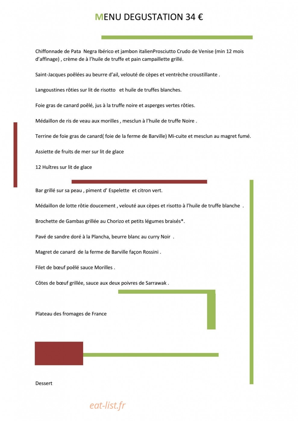 La Vieille Gabelle — carte page 2
