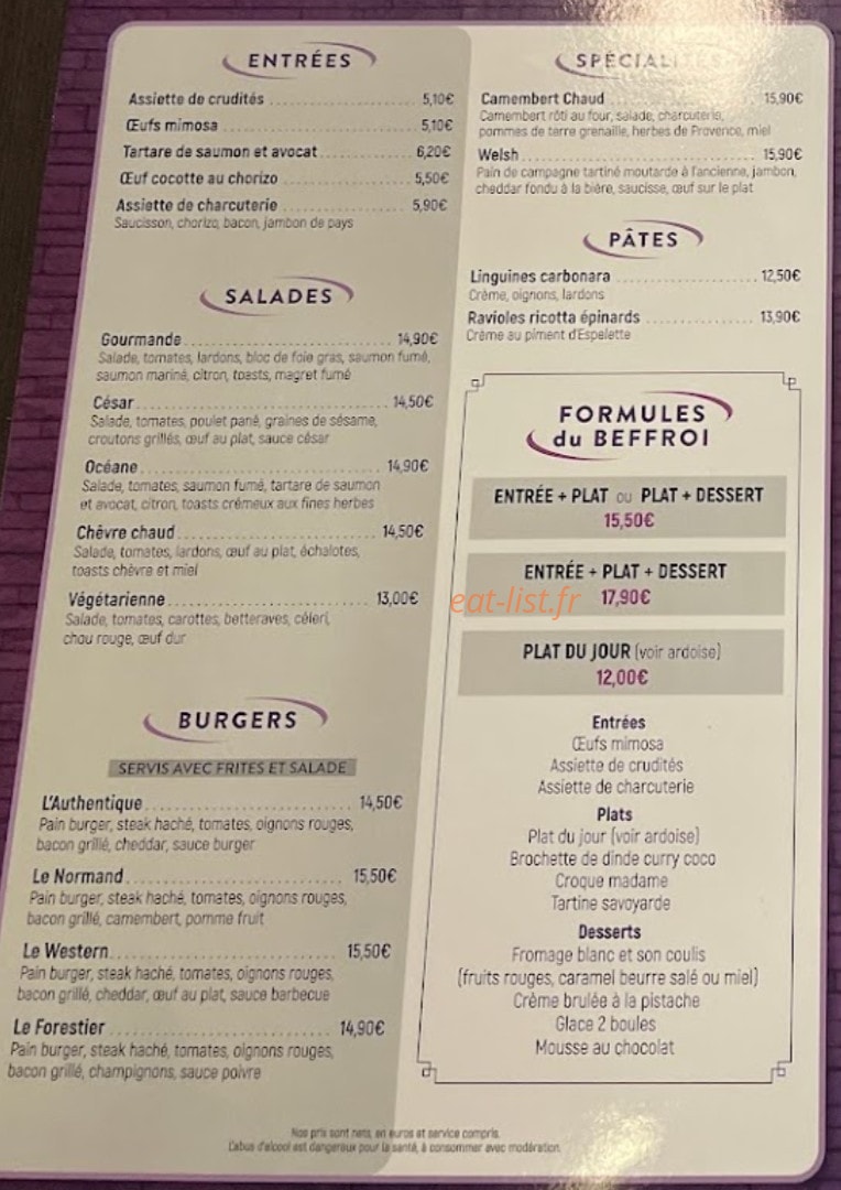Le Beffroi — carte page 1