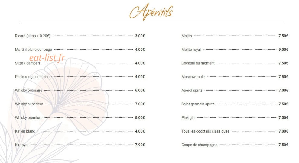 Le Bohème — carte page 9