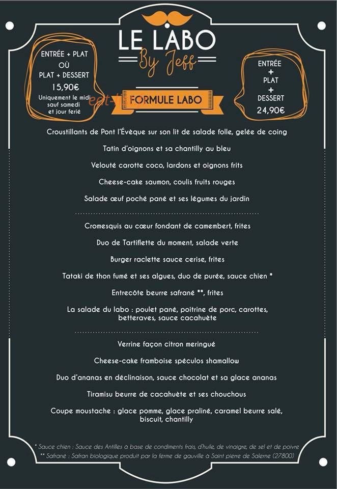 Le labo by Jeff — carte page 3