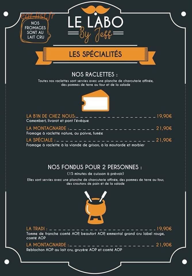 Le labo by Jeff — carte page 2