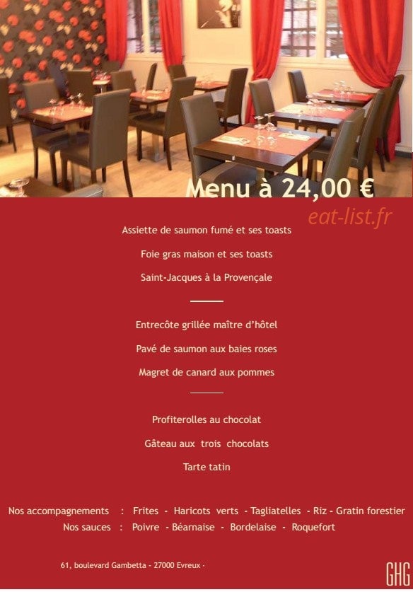 Le paris deauville — carte page 4