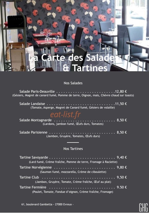 Le paris deauville — carte page 7