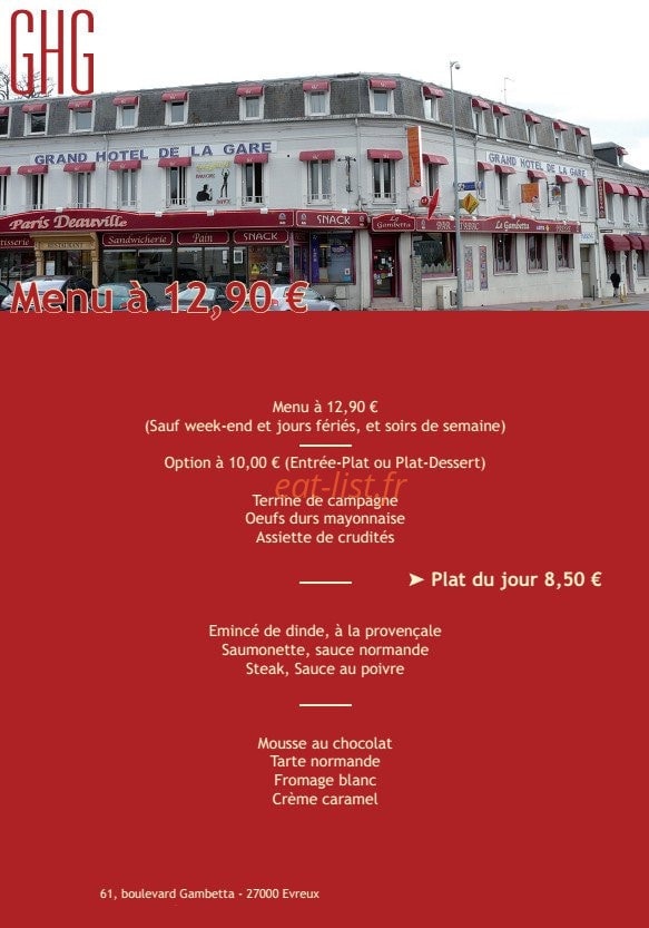 Le paris deauville — carte page 2