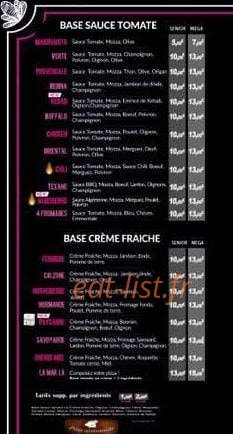 LisBoa Pizza — carte page 2