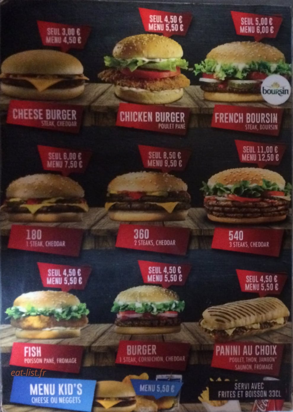 Pizza big M — carte page 2