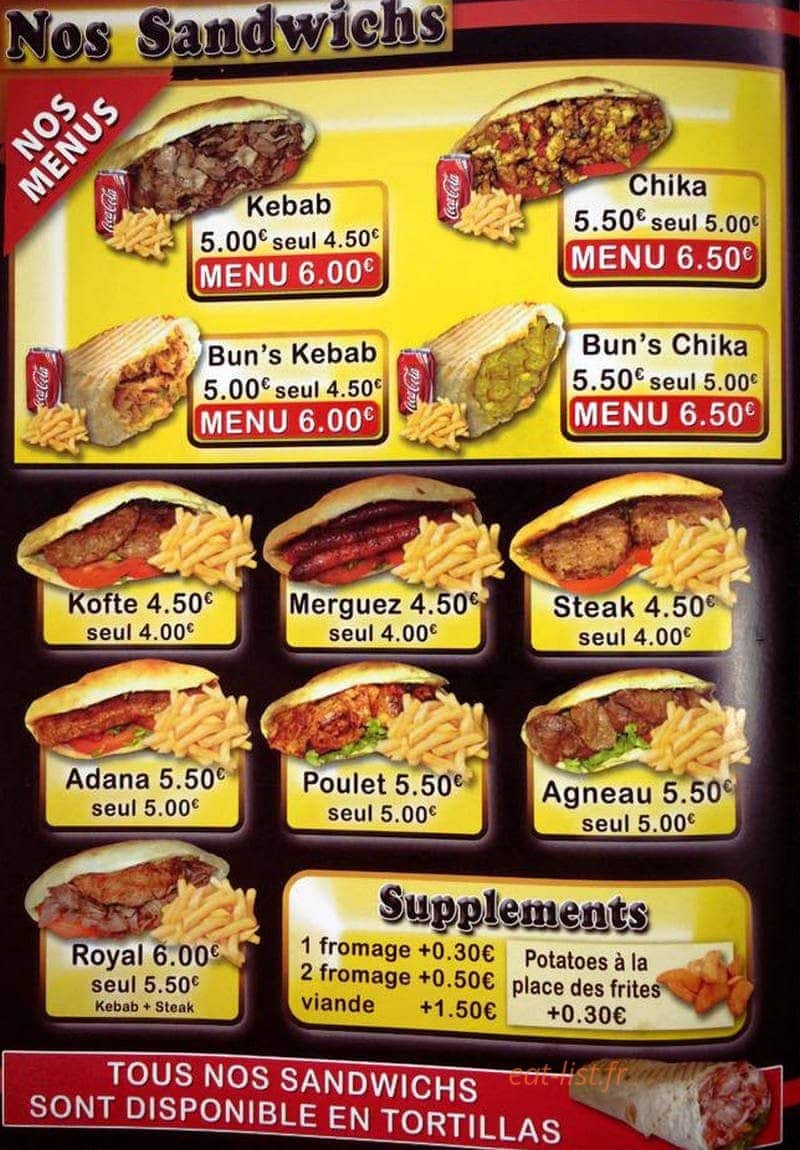 Restaurant Dadas — carte page 3
