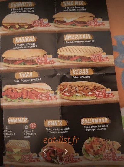Time Pizza — carte page 4