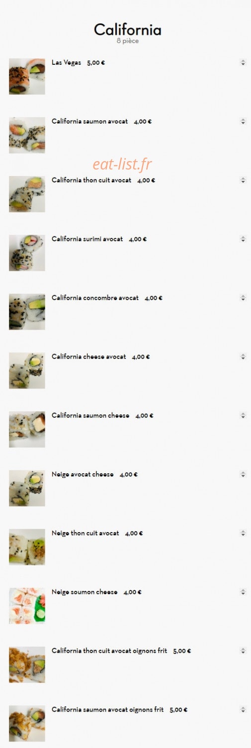Wok Sushi Thai — carte page 3