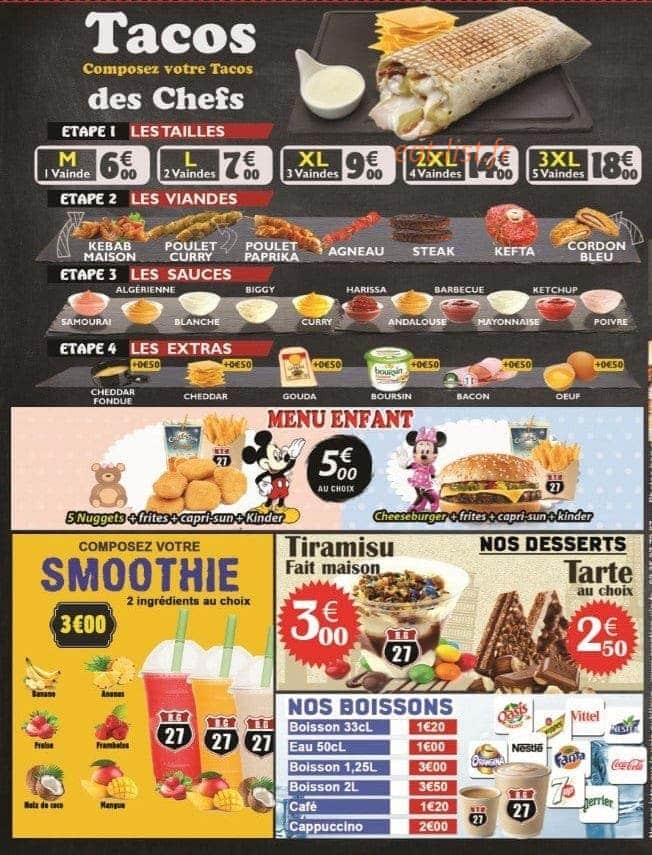 Burger 27 grill — carte page 4